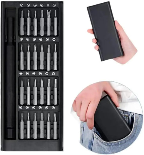 Precision Screwdriver Set, 24 in 1 Magnetic Phillips Torx Bits for iPhone PC Game Console DIY Repair Tools