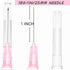 100 Pack 18Ga 1 Inch Stainless Steel Dispensing Lab Tools for Scientific Labs, Individually Wrapped