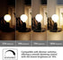 E12 Bulb,6 Packs G16.5 Bulb,40 400lm 3000k White,Dimmable Bulbs Bulbs LEOOLS Led Chandelier Light Frosted Type G Round