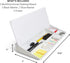 Garood Desktop Whiteboard with Storage, 15.8 x 7 x 2 inches, Glass Desktop Dry Erase Board, Phone Tablet Holder