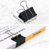 Coideal Black Binder Clips Medium, 1.25 Inch Metal Paper Clips, 24 Pcs for Office School