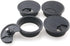 4pcs Black Desk Grommet Cable Cord Organizer, Adjustable 2 Inch Hole Cover for Office PC Desk