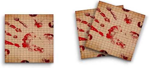 Sticky Notes 12 Pack, Large Bloody Handprint Horror Scary, 3"x3" 50 Sheets Per Pad, Cute Funny Memo Note Pads