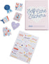 WORLD TRAVELER Free Period Press Sticker Book Folio - “Self Care Stickers” Hardcover Sticker Pad with Puffy Stickers,