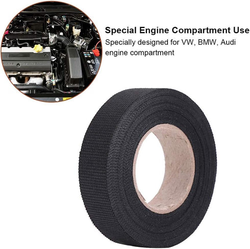 High Temperature Automotive Wiring Harness Tape, 19mm x 15m