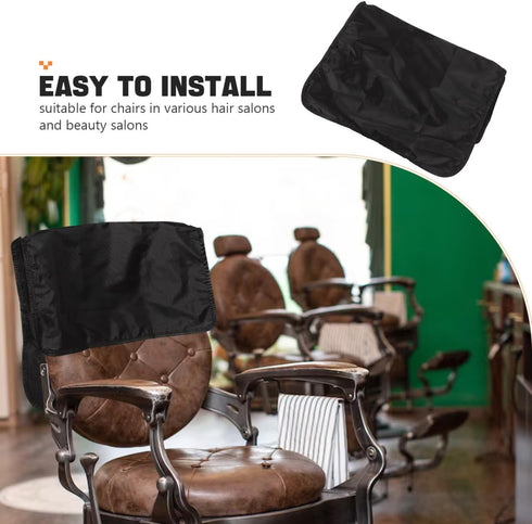 19.21X16.73X3.94 Inches Hemoton Salon Chair Backrest Protection Pad Cover Black Chair Back Protector for Barber Shop