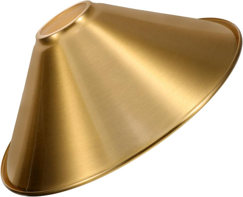 Hemobllo Copper Plated Metal Lamp Shade Cone for Ceiling Pendant Light Base
