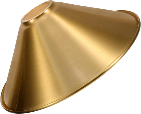 Hemobllo Copper Plated Metal Lamp Shade Cone for Ceiling Pendant Light Base