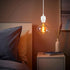 E26 1M/3.28FT Industrial Mini Pendant Light Kit UL White Pendant Light Kit Vintage Retro Edison Hanging Lamp