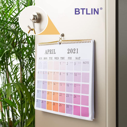 BTLIN Mini Magnetic Hooks, Heavy Duty Small Metal Hanging Hook with Strong Neodymium Magnet, 12 Pack, Max Load 18 lbs