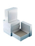 LUERFLE 100 Well Cardboard Freezing Box, Pack of 15 with Pre-assembled Compartments