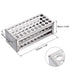 uxcell 304 Stainless Steel Test Tube Holder Lab Stand Rack 40 Hole 3 Layer for 10-13mm Tubes