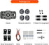 4WD 68mm Omnidirectional Robot Car Chassis Kit with Mecanum Wheels, TT Motor, Aluminum Alloy Metal Platform