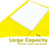 RAZCC 50 Pack Two Pocket Folders, Yellow, Fit Letter Size Paper for School Office Business Home