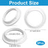 Aeaocvo 6 E27/E26, PCS Lamp Shade Ring for Plastic Light Socket Rings for Lamp Standard Base Holder White Retaining