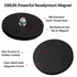 ULIBERMAGNET 2Pack Rubber Coated Magnet with M8 Male Thread Stud, 100lb Strong Neodymium for Outdoor Tools