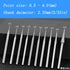 10 Pcs Diamond Burr 3/32'' Shank Cone Shape Burs for Rotary Tools, Dremel Included