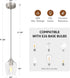 VONLUCE Pendant Lights Kitchen Island, Brushed Nickel Pendant Lighting for Kitchen Island with Hanging Cord for Bedroom