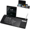 Small Glass Desktop Dry-Erase Board - Computer Keyboard Stand with Drawer, White Board Surface Pad, Desk Organizers for