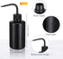 18 Pcs Tattoo Wash Bottle Plastic Squeeze Bottle 250 ml Squirt Bottle Bulk Lash Water Bottle with Narrow Mouth Scale Labels Lab Wash Bottles Cleaning Water Tools, Plant Irrigation (Black) by Zubebe