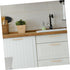 Holibanna Modern Brass Cabinet Pulls Pitch Solid Drawer Handles for Wardrobes Cabinets Bedside Tables Easy Install