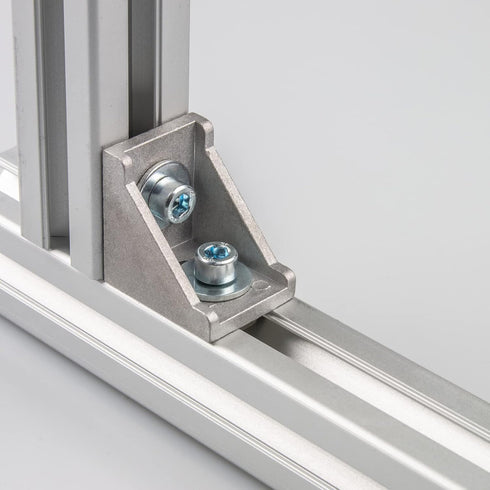 uxcell 4Set Inside Corner Bracket Gusset Kits - 78x78x79mm 8080 Angle Connector for 6060 Series Aluminum Profile