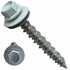 Metal Roofing Screws - #10 x 1.5” Self Tapping Hex Head with EPDM Rubber Washer for Metal to Wood, White