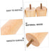 4sets NUOBESTY Nordic Style Solid Wood Furniture Legs of Replacement Feet for Sofa Cabinet Table and Tv Stand