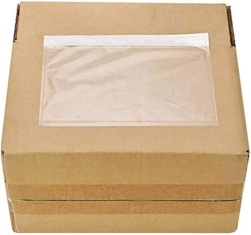 BESTEASY 6" x 9" Clear Packing List Pouches, 100 Pack Blank Shipping Label Envelopes for Safe Paper Shipping