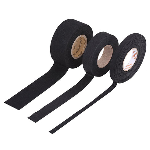 Estink Black Insulation Tape - High Temperature Automotive Wiring Harness Self Adhesive Anti Squeak Tape (19mm×15m)