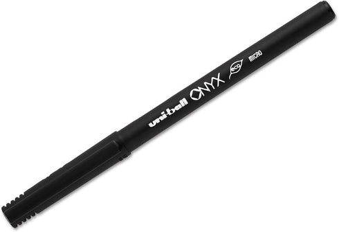 uni-ball ONYX Rollerball Pen, Micro Point (0.5mm), Red, 12 Count