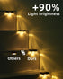 12 Pack Herzila Solar Step Lights Outdoor, Solar Fence Lights, LED Waterproof Deck Lights for Outside, Step, Fence