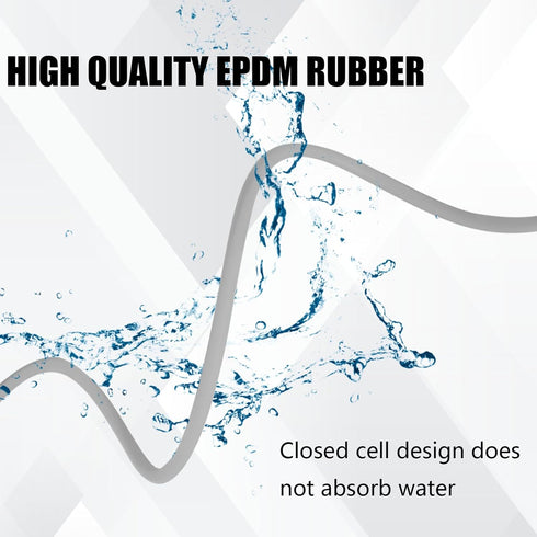 Backer Rod 1/4 Inch, EPDM Rubber Foam Caulk Saver 50' Grey Weather Strip Seal for Concrete Joints and Wall Cracks