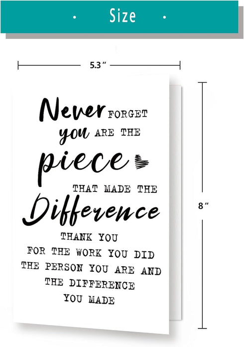 MTDXSJZB Thank you Appreciation Card for Mentor Teacher Nurse, Funny Office Goodbye Card, Going Away Cards Retirement