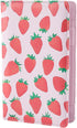 Server Books Cute Pink Waitress Book with Zipper Strawberry Leather Server Notebooks with Pocket Money Organizer Wallet