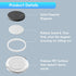maxtek 30 Pcs Round Magnets for Whiteboard - Strong Fridge Magnets, Dry Erase White Board Magnets Set