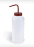 SP Bel-Art Wide-Mouth Polyethylene Wash Bottles - 1000ml (32oz) with Red Polypropylene Cap, Pack of 4 (F11625-1000)