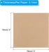 PATIKIL 3 x 3 Inch Blank Sticky Notes, 6 Pads/Pack Self-Stick Note Pads 480 Sheets Adhesive Memo Post for Home Office Business, Brown