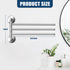 3-Arm Magnetic Swivel Towel Rack, Stainless Steel Towel Bar, Magnetic Paper Towel Holder for Fridge,Magnetic Towel