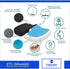 Memory Foam Seat Cushion with Cooling Gel Technology, Lumbar Back Support Pillow for Office Chair, Car Seat