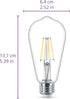 Vintage ST19 Clear Spiral Dimmable LED Light Bulbs - E26 Bulb - Flicker-Free Light Bulb with EyeComfort Technology, 400