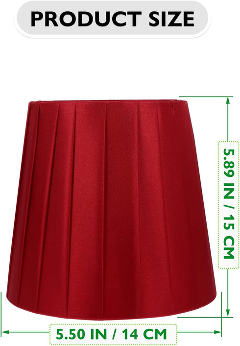 5.90X5.51X4.33In Uonlytech Cloth Lampshade Small Decorative Lamp Cover for Floor and Table Lamps Elegant Fabric Shade