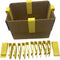 Cardboard Box Clips, Chip Trash Garbage Bag Holder Clip, Set of 12, 3 1/2" x 1 1/4" Large