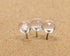 Tupalizy 100PCS 1/3 Inch Decorative Push Pins, Transparent Plastic Head and Gold Steel Point Thumb Tacks for Bulletin