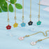 8Pcs 8 17.5 Inch DICOSMETIC Ceiling Fan Pull Chain Extension Colors Enamel Flower Charm Light Pull Chain Adjustable