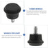5Pcs Silent Swivel Office Chair Wheels Furniture Casters with Insert Stem for Rolling Cart and Computer Chair