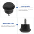 5Pcs Office Chair Wheels Swivel Caster Furniture Casters Insert Stem Rollers Silent Replacement for Desk Chairs