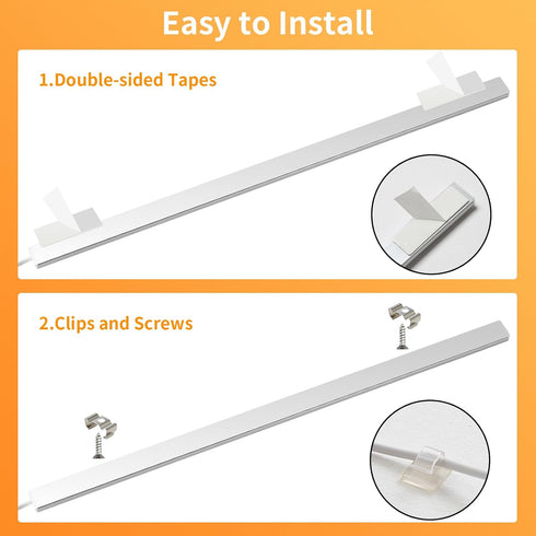 15.7" Dimmable, Closet, 2Pack Improved Touchless USB Plug-in LED Motion Sensor Under Cabinet Light, Super Bright