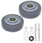 Push Cart Wheels, GLE2016 Heavy Duty PU Plate Caster Wheels Bearings Repair