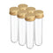 PATIKIL 30ml Plastic Test Tubes with Screw Caps, 6Pcs, 109x24mm for Lab Use and Candy Storage